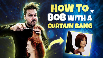 How To Cut a Bob With a Curtain Bang