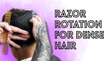 Razor Rotation for Removing Weight and Adding Movement in Dense Hair