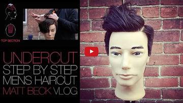 Undercut Mens Haircut with a Hard Part
