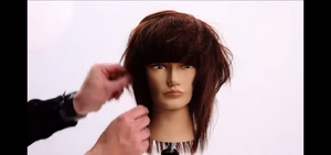 Creating a convex and concave shag haircut tutorial