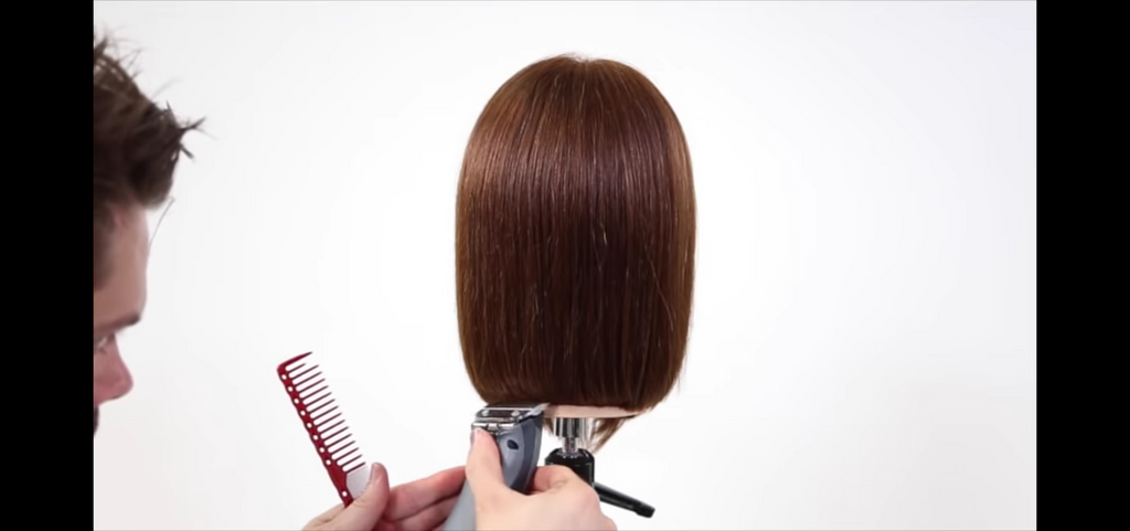 One Length Haircut Tutorial + Flat Wrap Blow Dry Technique