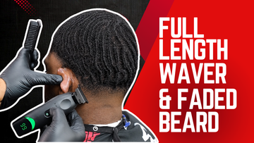 Cutting the Full Length Waver With a Faded Beard